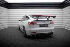 Maxton Design - Carbon Fiber Rear Wing + LED Tesla Model 3 -FlareCraft Store eng pl Carbon Spoiler LED Tesla Model 3 21002 20