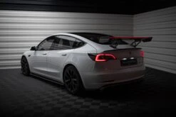 Maxton Design - Carbon Fiber Rear Wing + LED Tesla Model 3 -FlareCraft Store eng pl Carbon Spoiler LED Tesla Model 3 21002 22