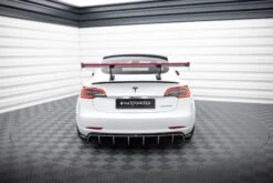 Maxton Design - Carbon Fiber Rear Wing + LED Tesla Model 3 -FlareCraft Store eng pl Carbon Spoiler LED Tesla Model 3 21002 24