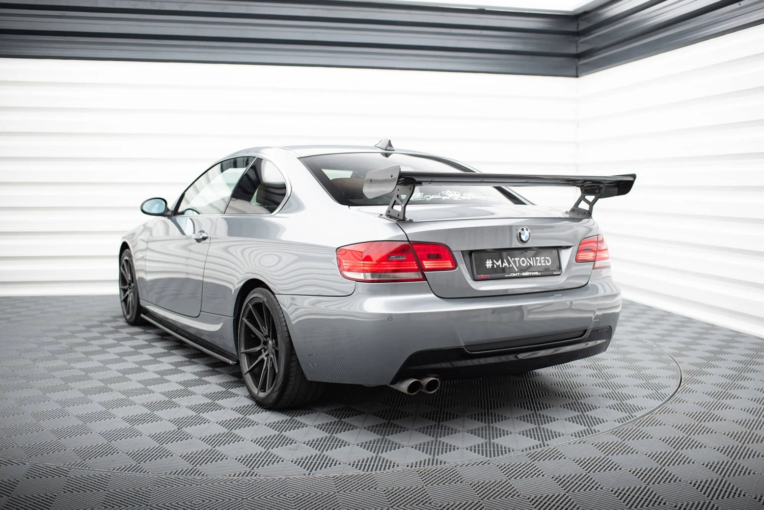 Maxton Design - Carbon Fiber Rear Wing With External Brackets Uprights BMW Series 3 / M3 Coupe E92 7 Maxton Design - Carbon Fiber Rear Wing With External Brackets Uprights BMW Series 3 / M3 Coupe E92 - Image 5