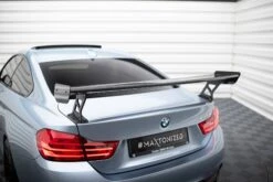 Maxton Design - Carbon Fiber Rear Wing With External Brackets Uprights BMW Series 4 / Series 4 M-Pack Coupe F32 -FlareCraft Store eng pl Carbon Spoiler With External Brackets Uprights BMW 4 F32 4 F32 M Pack Coupe 21020 13