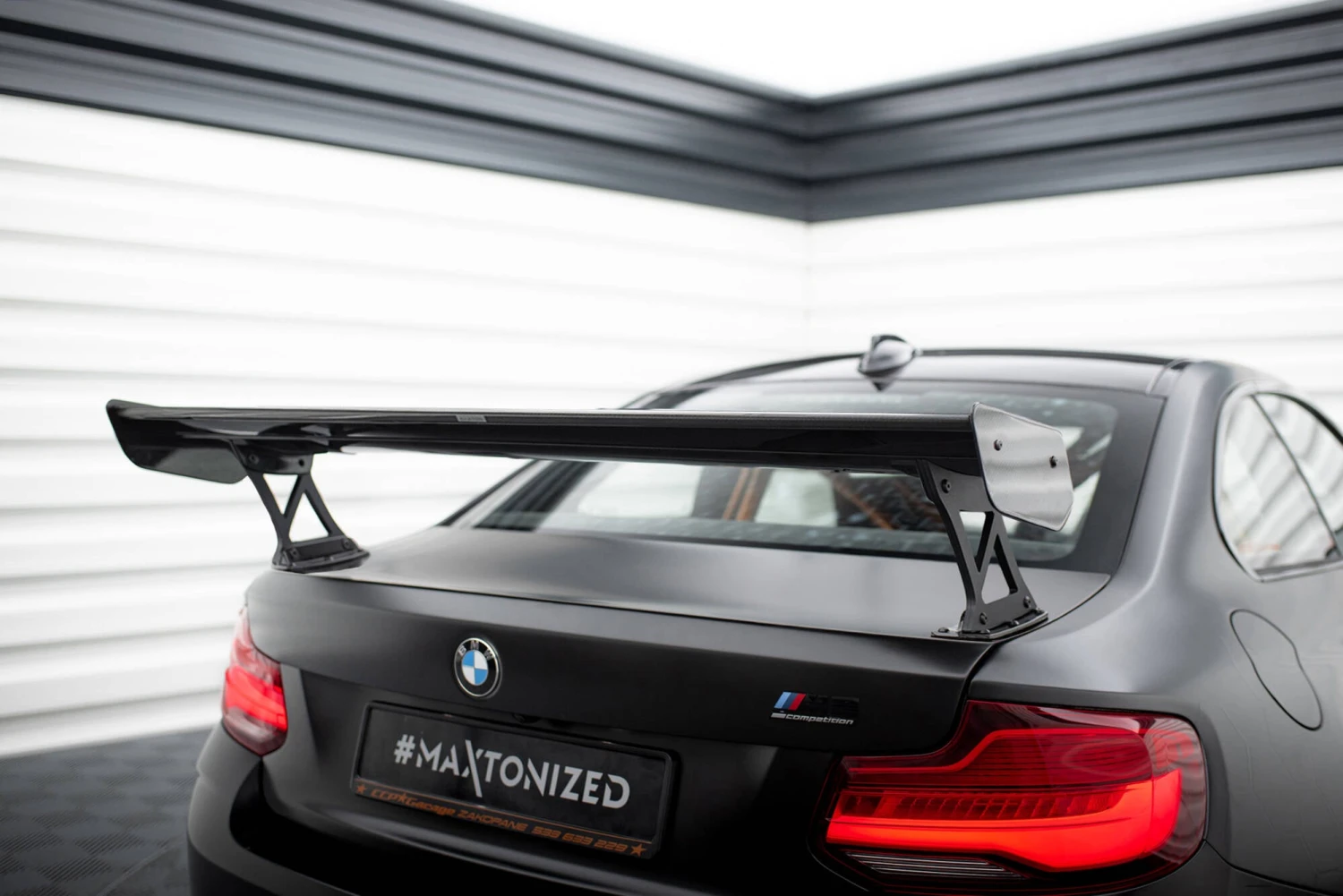 Maxton Design - Carbon Fiber Rear Wing (External Brackets Uprights) BMW M2 F87 4 Maxton Design - Carbon Fiber Rear Wing (External Brackets Uprights) BMW M2 F87 - Image 2