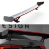 Maxton Design - Carbon Fiber Rear Wing With External Brackets Uprights + LED Audi A3 / A3 S-Line / S3 / RS3 Sedan 8V / 8V (Facelift) -FlareCraft Store eng pl Carbon Spoiler With External Brackets Uprights LED Audi A3 A3 S Line S3 RS3 Sedan 8V 8V Facelift 21901 7