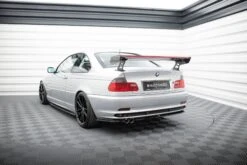Maxton Design - Carbon Fiber Rear Wing With External Brackets Uprights + LED BMW Series 3 Coupe E46 -FlareCraft Store eng pl Carbon Spoiler With External Brackets Uprights LED BMW 3 Coupe E46 20934 21