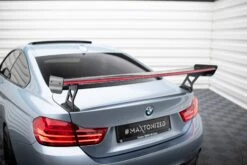 Maxton Design - Carbon Fiber Rear Wing With External Brackets Uprights + LED BMW Series 4 / Series 4 M-Pack Coupe F32 -FlareCraft Store eng pl Carbon Spoiler With External Brackets Uprights LED BMW 4 F32 4 F32 M Pack Coupe 21017 1