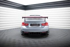 Maxton Design - Carbon Fiber Rear Wing With External Brackets Uprights + LED BMW Series 4 / Series 4 M-Pack Coupe F32 -FlareCraft Store eng pl Carbon Spoiler With External Brackets Uprights LED BMW 4 F32 4 F32 M Pack Coupe 21017 21
