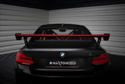 Maxton Design - Carbon Fiber Rear Wing (External Brackets Uprights) + LED BMW M2 F87 -FlareCraft Store eng pl Carbon Spoiler With External Brackets Uprights LED BMW M2 F87 20822 18