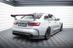 Maxton Design - Carbon Fiber Rear Wing + LED Light (External Brackets Uprights) BMW M3 G80 / M340i G20 / Series 3 M-Pack / Standard G20 -FlareCraft Store eng pl Carbon Spoiler With External Brackets Uprights LED BMW M3 G80 20361 11