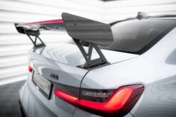 Maxton Design - Carbon Fiber Rear Wing + LED Light (External Brackets Uprights) BMW M3 G80 / M340i G20 / Series 3 M-Pack / Standard G20 -FlareCraft Store eng pl Carbon Spoiler With External Brackets Uprights LED BMW M3 G80 20361 15