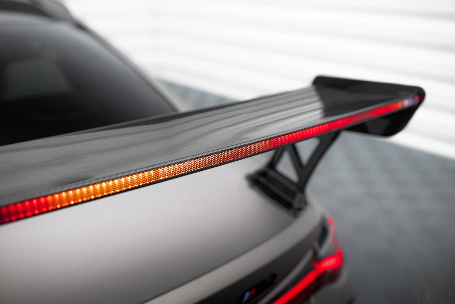 Maxton Design - Carbon Fiber Rear Wing + LED Light (External Brackets Uprights) BMW M4 G82 / M440i G22 / Series 4 M-Pack G22 7 Maxton Design - Carbon Fiber Rear Wing + LED Light (External Brackets Uprights) BMW M4 G82 / M440i G22 / Series 4 M-Pack G22 - Image 5