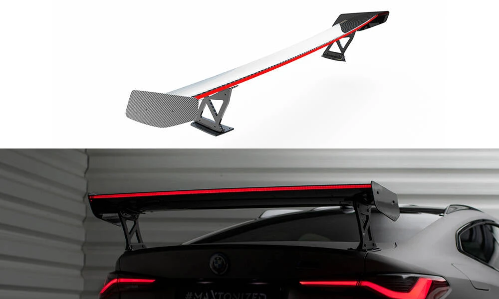Maxton Design - Carbon Fiber Rear Wing + LED Light (External Brackets Uprights) BMW M4 G82 / M440i G22 / Series 4 M-Pack G22 3 Maxton Design - Carbon Fiber Rear Wing + LED Light (External Brackets Uprights) BMW M4 G82 / M440i G22 / Series 4 M-Pack G22
