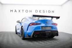 Maxton Design - Carbon Fiber Rear Wing With External Brackets Uprights + LED Toyota Supra MK5 -FlareCraft Store eng pl Carbon Spoiler With External Brackets Uprights LED Toyota Supra Mk5 21204 21