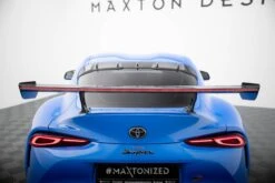 Maxton Design - Carbon Fiber Rear Wing With External Brackets Uprights + LED Toyota Supra MK5 -FlareCraft Store eng pl Carbon Spoiler With External Brackets Uprights LED Toyota Supra Mk5 21204 3