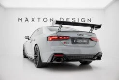 Maxton Design - Carbon Fiber Rear Wing With External Brackets Uprights V.1 Audi A5 / A5 S-Line / S5 / RS5 Coupe F5 / F5 Facelift -FlareCraft Store eng pl Carbon Spoiler With External Brackets Uprights V 1 Audi A5 A5 S Line S5 RS5 Coupe F5 F5 Facelift 22215 14