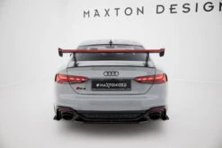 Maxton Design - Carbon Fiber Rear Wing With External Brackets Uprights V.1 + LED Audi A5 / A5 S-Line / S5 / RS5 Coupe F5 / F5 Facelift -FlareCraft Store eng pl Carbon Spoiler With External Brackets Uprights V 1 LED Audi A5 A5 S Line S5 RS5 Coupe F5 F5 Facelift 22217 17