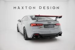 Maxton Design - Carbon Fiber Rear Wing With External Brackets Uprights V.1 + LED Audi A5 / A5 S-Line / S5 / RS5 Coupe F5 / F5 Facelift -FlareCraft Store eng pl Carbon Spoiler With External Brackets Uprights V 1 LED Audi A5 A5 S Line S5 RS5 Coupe F5 F5 Facelift 22217 18