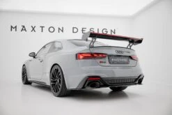 Maxton Design - Carbon Fiber Rear Wing With External Brackets Uprights V.1 + LED Audi A5 / A5 S-Line / S5 / RS5 Coupe F5 / F5 Facelift -FlareCraft Store eng pl Carbon Spoiler With External Brackets Uprights V 1 LED Audi A5 A5 S Line S5 RS5 Coupe F5 F5 Facelift 22217 19