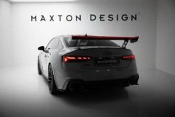 Maxton Design - Carbon Fiber Rear Wing With External Brackets Uprights V.1 + LED Audi A5 / A5 S-Line / S5 / RS5 Coupe F5 / F5 Facelift -FlareCraft Store eng pl Carbon Spoiler With External Brackets Uprights V 1 LED Audi A5 A5 S Line S5 RS5 Coupe F5 F5 Facelift 22217 5