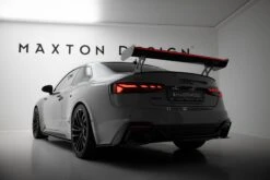 Maxton Design - Carbon Fiber Rear Wing With External Brackets Uprights V.1 + LED Audi A5 / A5 S-Line / S5 / RS5 Coupe F5 / F5 Facelift -FlareCraft Store eng pl Carbon Spoiler With External Brackets Uprights V 1 LED Audi A5 A5 S Line S5 RS5 Coupe F5 F5 Facelift 22217 6