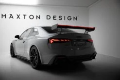 Maxton Design - Carbon Fiber Rear Wing With External Brackets Uprights V.2 + LED Audi A5 / A5 S-Line / S5 / RS5 Coupe F5 / F5 Facelift -FlareCraft Store eng pl Carbon Spoiler With External Brackets Uprights V 2 LED Audi A5 A5 S Line S5 RS5 Coupe F5 F5 Facelift 22221 1
