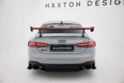 Maxton Design - Carbon Fiber Rear Wing With External Brackets Uprights V.2 + LED Audi A5 / A5 S-Line / S5 / RS5 Coupe F5 / F5 Facelift -FlareCraft Store eng pl Carbon Spoiler With External Brackets Uprights V 2 LED Audi A5 A5 S Line S5 RS5 Coupe F5 F5 Facelift 22221 11