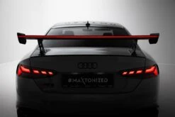 Maxton Design - Carbon Fiber Rear Wing With External Brackets Uprights V.2 + LED Audi A5 / A5 S-Line / S5 / RS5 Coupe F5 / F5 Facelift -FlareCraft Store eng pl Carbon Spoiler With External Brackets Uprights V 2 LED Audi A5 A5 S Line S5 RS5 Coupe F5 F5 Facelift 22221 13