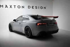 Maxton Design - Carbon Fiber Rear Wing With External Brackets Uprights V.2 + LED Audi A5 / A5 S-Line / S5 / RS5 Coupe F5 / F5 Facelift -FlareCraft Store eng pl Carbon Spoiler With External Brackets Uprights V 2 LED Audi A5 A5 S Line S5 RS5 Coupe F5 F5 Facelift 22221 2