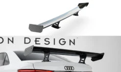 Maxton Design - Carbon Fiber Rear Wing With Internal Brackets Uprights Audi A3 / A3 S-Line / S3 / RS3 Sedan 8V / 8V (Facelift)