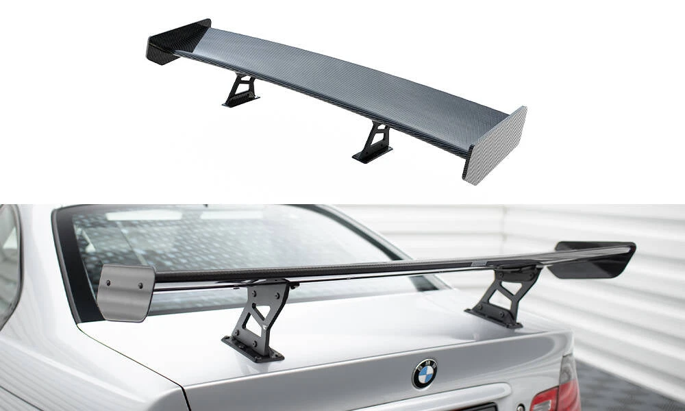Maxton Design - Carbon Fiber Rear Wing With Internal Brackets Uprights BMW Series 3 Coupe E46 3 Maxton Design - Carbon Fiber Rear Wing With Internal Brackets Uprights BMW Series 3 Coupe E46