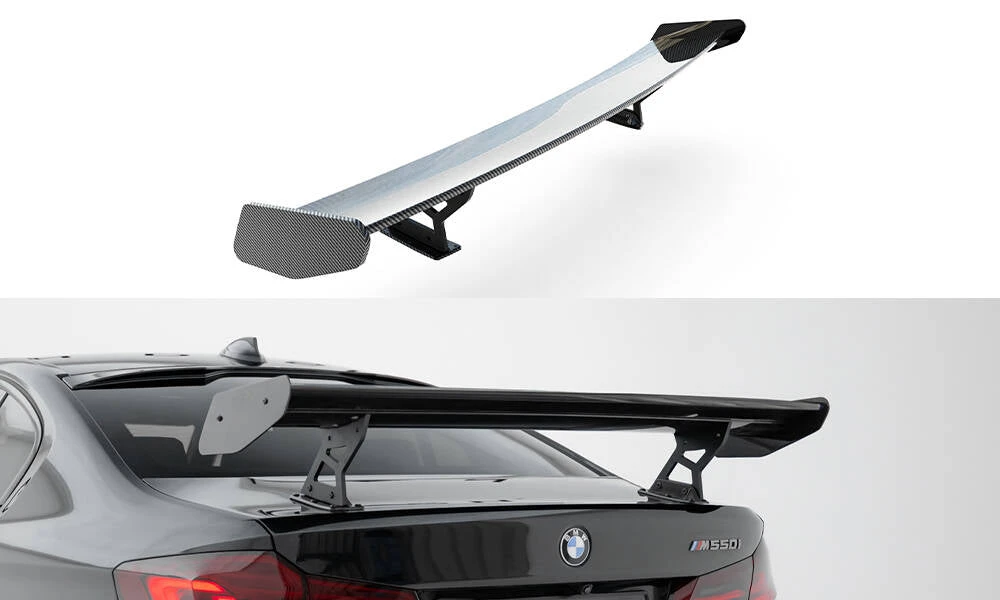 Maxton Design - Carbon Fiber Rear Wing With Internal Brackets Uprights BMW Series 5 / M5 Sedan G30 / F90 3 Maxton Design - Carbon Fiber Rear Wing With Internal Brackets Uprights BMW Series 5 / M5 Sedan G30 / F90
