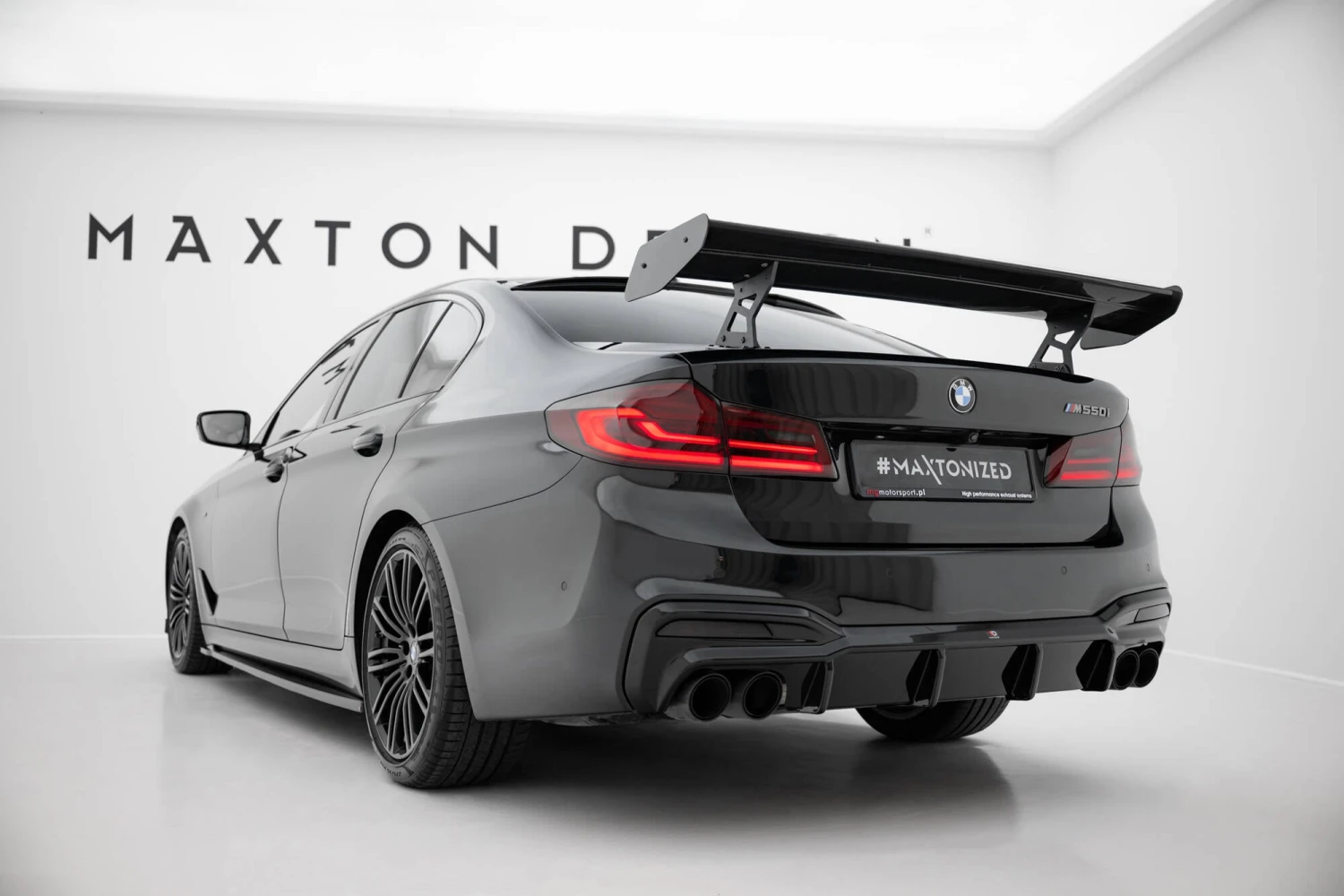 Maxton Design - Carbon Fiber Rear Wing With Internal Brackets Uprights BMW Series 5 / M5 Sedan G30 / F90 5 Maxton Design - Carbon Fiber Rear Wing With Internal Brackets Uprights BMW Series 5 / M5 Sedan G30 / F90 - Image 3