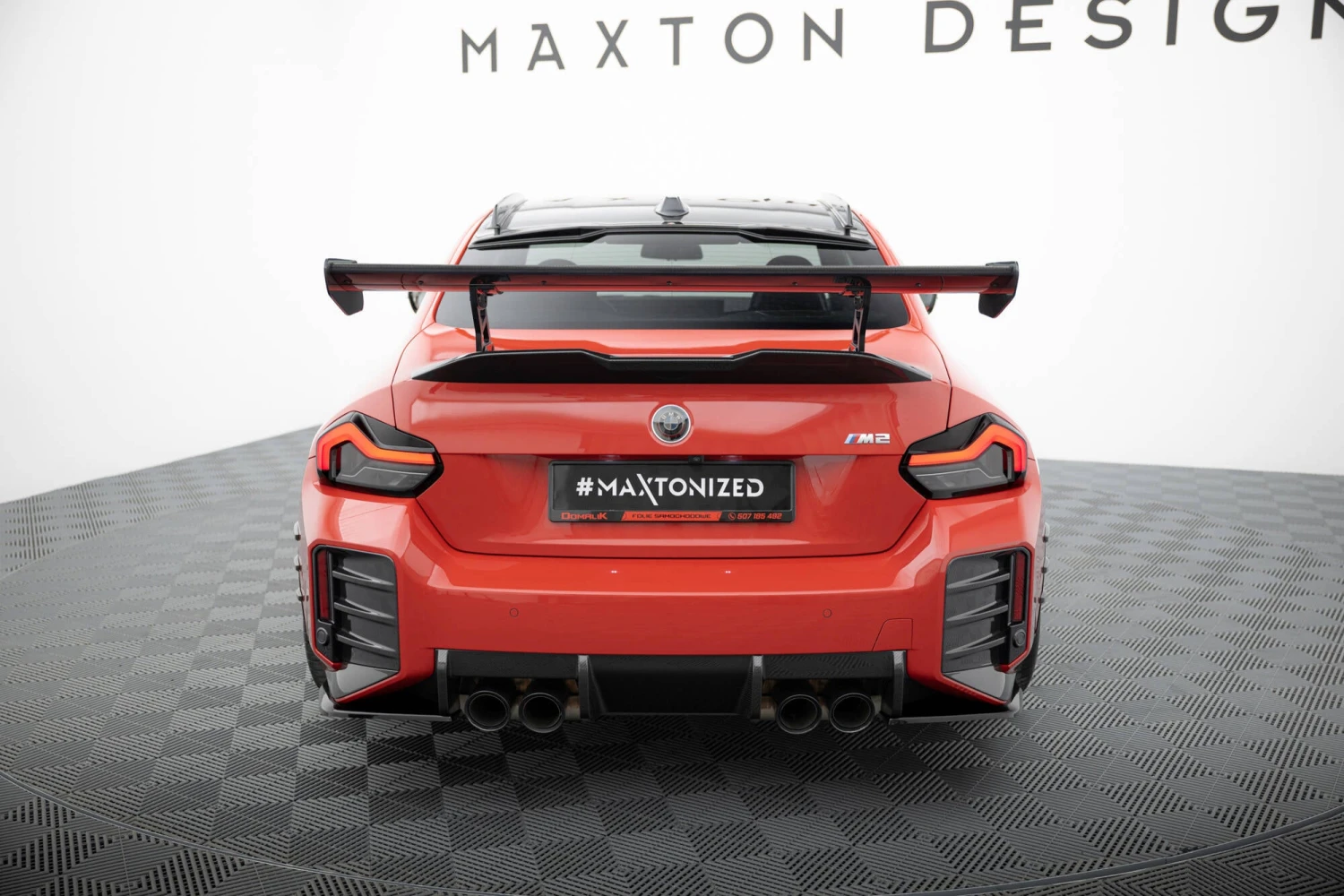 Maxton Design - Carbon Fiber Rear Wing With Internal Brackets Uprights BMW M2 G87 4 Maxton Design - Carbon Fiber Rear Wing With Internal Brackets Uprights BMW M2 G87 - Image 2