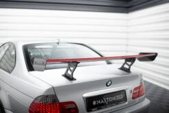 Maxton Design - Carbon Fiber Rear Wing With Internal Brackets Uprights + LED BMW Series 3 Coupe E46 -FlareCraft Store eng pl Carbon Spoiler With Internal Brackets Uprights LED BMW 3 Coupe E46 20929 11