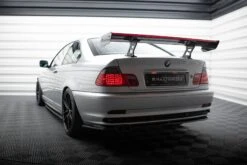 Maxton Design - Carbon Fiber Rear Wing With Internal Brackets Uprights + LED BMW Series 3 Coupe E46 -FlareCraft Store eng pl Carbon Spoiler With Internal Brackets Uprights LED BMW 3 Coupe E46 20929 9