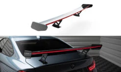 Maxton Design - Carbon Fiber Rear Wing With Internal Brackets Uprights + LED BMW Series 4 / Series 4 M-Pack Coupe F32