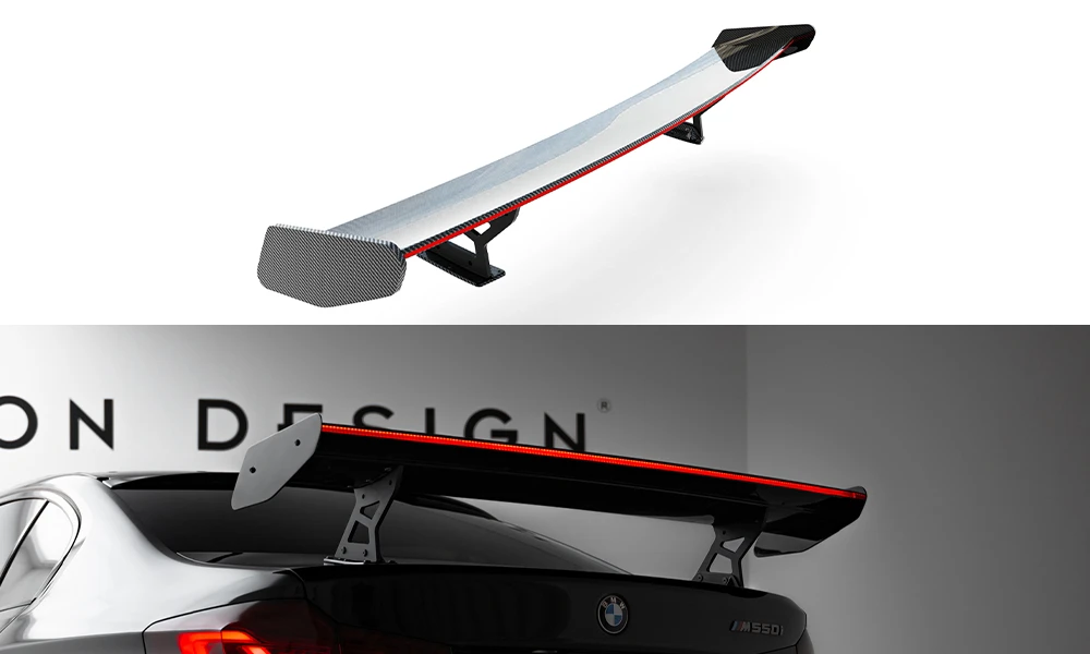 Maxton Design - Carbon Fiber Rear Wing With Internal Brackets Uprights + LED BMW Series 5 / M5 Sedan G30 / F90 3 Maxton Design - Carbon Fiber Rear Wing With Internal Brackets Uprights + LED BMW Series 5 / M5 Sedan G30 / F90