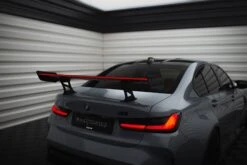 Maxton Design - Carbon Fiber Rear Wing + LED Light (Internal Brackets Uprights) BMW M3 G80 / M340i G20 / Series 3 M-Pack / Standard G20 -FlareCraft Store eng pl Carbon Spoiler With Internal Brackets Uprights LED BMW M3 G80 20355 5