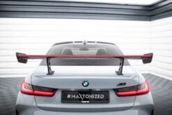 Maxton Design - Carbon Fiber Rear Wing + LED Light (Internal Brackets Uprights) BMW M3 G80 / M340i G20 / Series 3 M-Pack / Standard G20 -FlareCraft Store eng pl Carbon Spoiler With Internal Brackets Uprights LED BMW M3 G80 20355 9