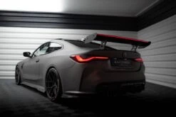Maxton Design - Carbon Fiber Rear Wing With Internal Brackets Uprights + LED BMW M4 G82 / M440i G22 / Series 4 M-Pack G22 -FlareCraft Store eng pl Carbon Spoiler With Internal Brackets Uprights LED BMW M4 G82 M440i G22 4 M Pack G22 20977 17