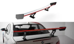 Maxton Design - Carbon Fiber Rear Wing With Internal Brackets Uprights V.1 + LED BMW 1M E82