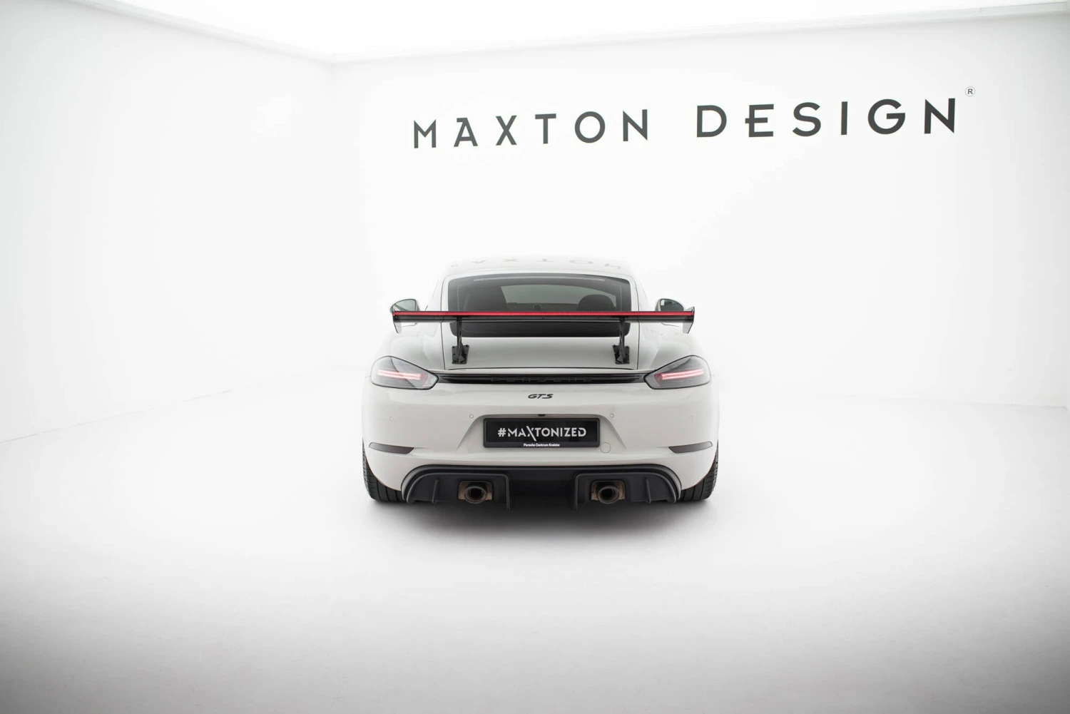 Maxton Design - Carbon Fiber Rear Wing With Internal Brackets Uprights V.1 + LED Porsche 718 Cayman 982C 9 Maxton Design - Carbon Fiber Rear Wing With Internal Brackets Uprights V.1 + LED Porsche 718 Cayman 982C - Image 7