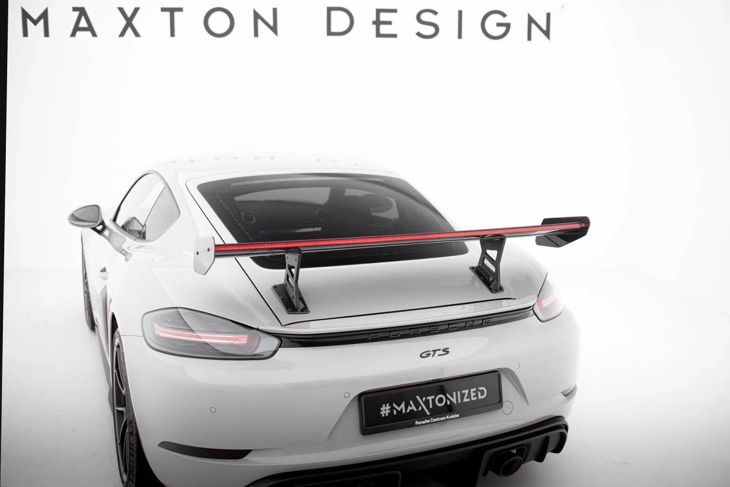Maxton Design - Carbon Fiber Rear Wing With Internal Brackets Uprights V.1 + LED Porsche 718 Cayman 982C 10 Maxton Design - Carbon Fiber Rear Wing With Internal Brackets Uprights V.1 + LED Porsche 718 Cayman 982C - Image 8