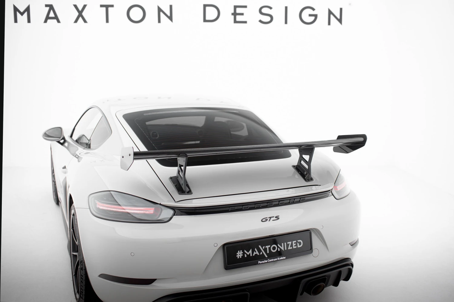 Maxton Design - Carbon Fiber Rear Wing With Internal Brackets Uprights V.1 Porsche 718 Cayman 982C 6 Maxton Design - Carbon Fiber Rear Wing With Internal Brackets Uprights V.1 Porsche 718 Cayman 982C - Image 4