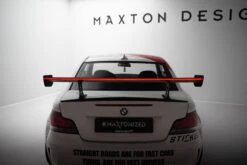 Maxton Design - Carbon Fiber Rear Wing With Internal Brackets Uprights V.2 + LED BMW 1M E82 -FlareCraft Store eng pl Carbon Spoiler With Internal Brackets Uprights V 2 LED BMW 1 M E82 21620 17