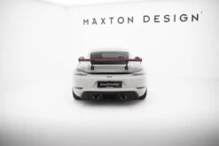 Maxton Design - Carbon Fiber Rear Wing With Internal Brackets Uprights V.2 + LED Porsche 718 Cayman 982C -FlareCraft Store eng pl Carbon Spoiler With Internal Brackets Uprights V 2 LED Porsche 718 Cayman 982c 21515 14