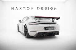 Maxton Design - Carbon Fiber Rear Wing With Internal Brackets Uprights V.2 + LED Porsche 718 Cayman 982C -FlareCraft Store eng pl Carbon Spoiler With Internal Brackets Uprights V 2 LED Porsche 718 Cayman 982c 21515 16