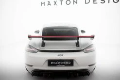 Maxton Design - Carbon Fiber Rear Wing With Internal Brackets Uprights V.2 + LED Porsche 718 Cayman 982C -FlareCraft Store eng pl Carbon Spoiler With Internal Brackets Uprights V 2 LED Porsche 718 Cayman 982c 21515 19