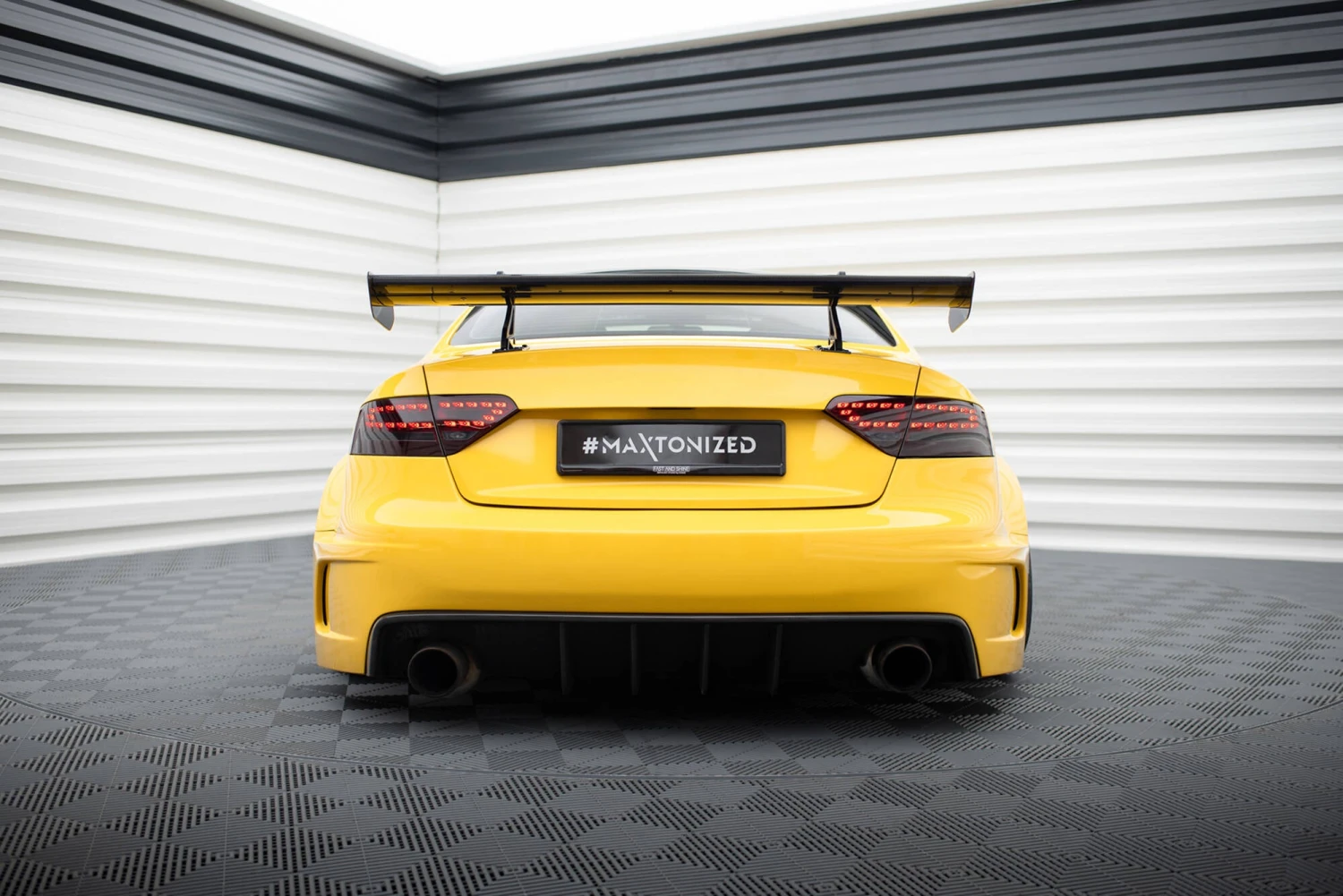 Maxton Design - Carbon Fiber Rear Wing With Upper Swan Mounting Audi A5 Coupe 8T 5 Maxton Design - Carbon Fiber Rear Wing With Upper Swan Mounting Audi A5 Coupe 8T - Image 3