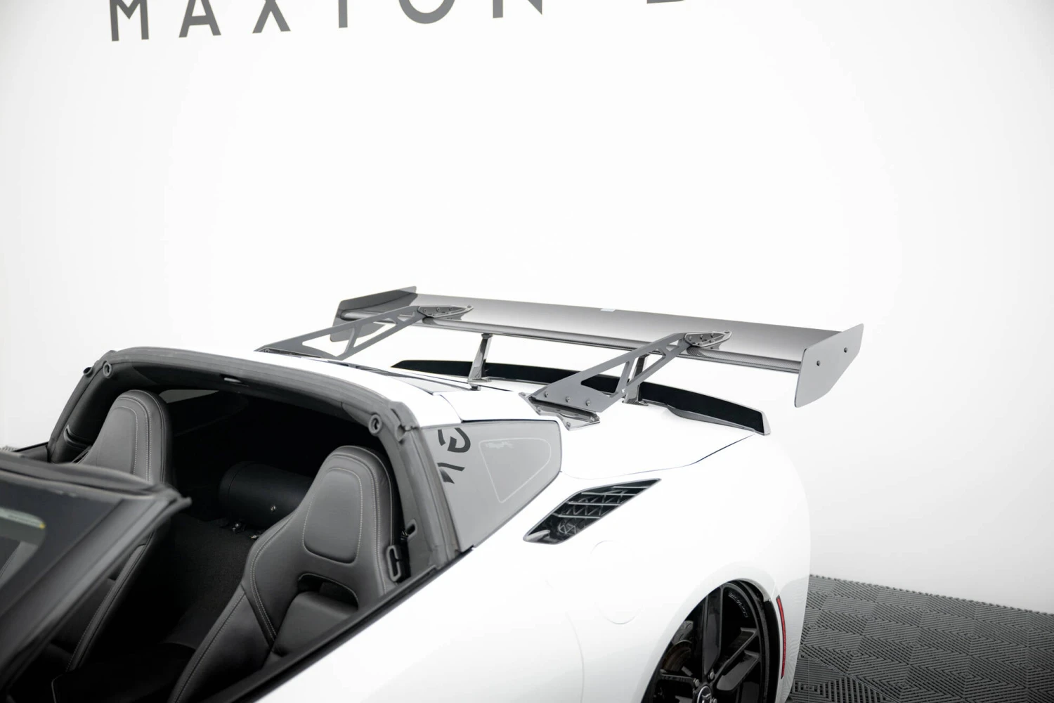 Maxton Design - Carbon Fiber Rear Wing With Upper Swan Mounting Chevrolet Corvette Stingray / Grand Sport C7 9 Maxton Design - Carbon Fiber Rear Wing With Upper Swan Mounting Chevrolet Corvette Stingray / Grand Sport C7 - Image 7