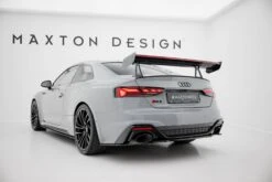 Maxton Design - Carbon Fiber Rear Wing With Upper Swan Mounting + LED Audi A5 / A5 S-Line / S5 / RS5 Coupe F5 / F5 Facelift -FlareCraft Store eng pl Carbon Spoiler With Upper Swan Mounting LED Audi A5 A5 S Line S5 RS5 Coupe F5 F5 Facelift 22225 4
